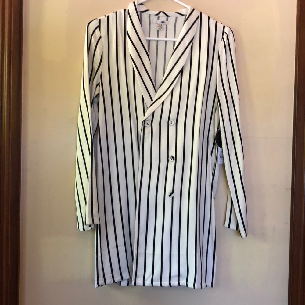 Stripped long sleeve dress